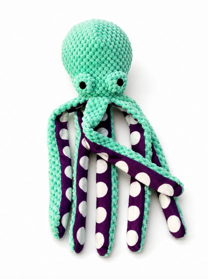 Squeaky Octopus Plush Dog Toy